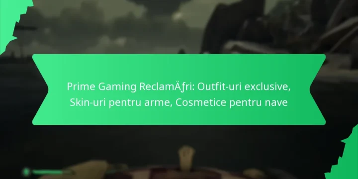 Prime Gaming Reclamări: Outfit-uri exclusive, Skin-uri pentru arme, Cosmetice pentru nave
