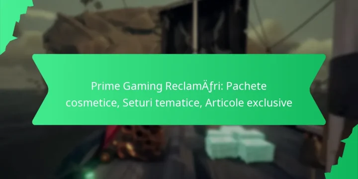 Prime Gaming Reclamări: Pachete cosmetice, Seturi tematice, Articole exclusive
