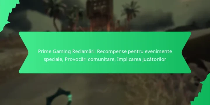 Prime Gaming Reclamări: Recompense pentru evenimente speciale, Provocări comunitare, Implicarea jucătorilor