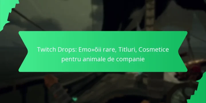 Twitch Drops: Emoții rare, Titluri, Cosmetice pentru animale de companie