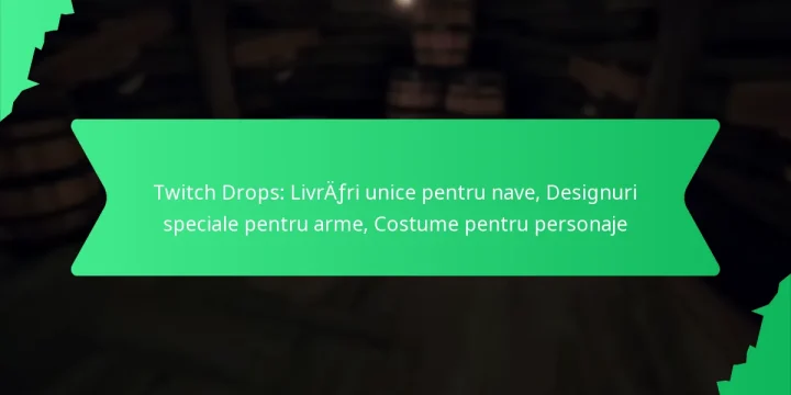Twitch Drops: Livrări unice pentru nave, Designuri speciale pentru arme, Costume pentru personaje