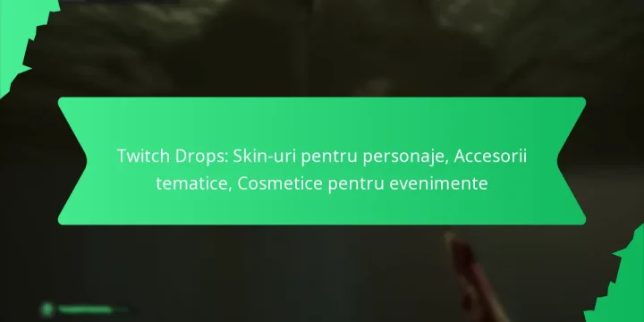 Twitch Drops: Skin-uri pentru personaje, Accesorii tematice, Cosmetice pentru evenimente